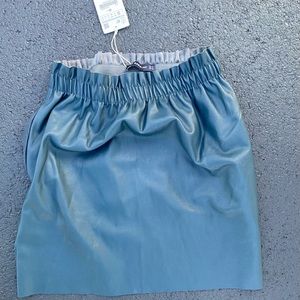 Zara teal skirt knit
